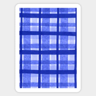 Tissue Paper Plaid - Blue Sticker